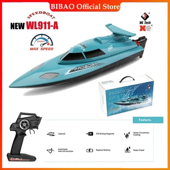 2023 Новый Wltoys WL911-A RC Лодка Скорость 2,4 Г 21 км/ч 370 Мотор Имитирует Форму Скоростного катера для бассейнов и озер Игрушки Подарок для детей