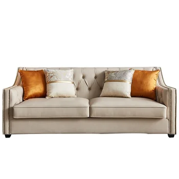 Роскошная поверхность дивана XK American Light в постмодернистском стиле для гостиной с полной комбинацией мебели