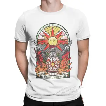 Мужская футболка Dark Soul Praise The Sun, новинка, хлопковая футболка, футболки с круглым вырезом и коротким рукавом, подарочная одежда