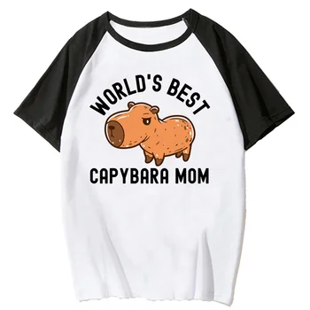 Женские футболки Capybara с японской мангой, женская японская одежда
