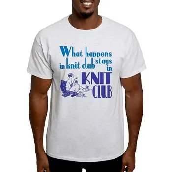 Мужская футболка CafePress Knit Club Blue в стиле ретро, легкая футболка (1156292398) с длинными рукавами