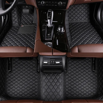 Автомобильные коврики из искусственной кожи на заказ для Rolls Royce Phantom 2013-2016 годов выпуска Детали интерьера Автомобильные аксессуары Ковер