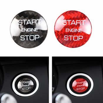 Накладка на кнопку Start Stop из углеродного волокна, накладка на переключатель, Автозапчасть для Land Rover Range Rover Evoque Discovery Sport 2014-2018