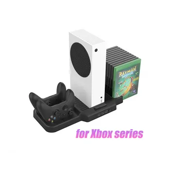 Для Xbox серии X S, для игровой консоли XSS XSX, Многофункциональная подставка для зарядки и хранения с охлаждающим вентилятором, игровые аксессуары