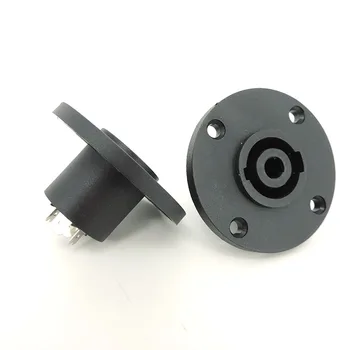 1 шт. 4-контактный круглый разъем для XLR-крепления на панели, розетка европейского типа, 4-контактный разъем для аудиокабеля, совместимый с разъемом q1