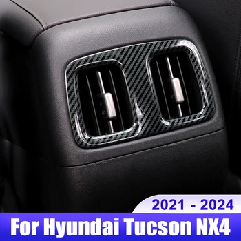 Для Hyundai Tucson NX4 2021 2022 2023 2024 Гибридный N Line Автомобильный Задний Кондиционер Вентиляционное Отверстие Рамка Крышка Отделка Аксессуары
