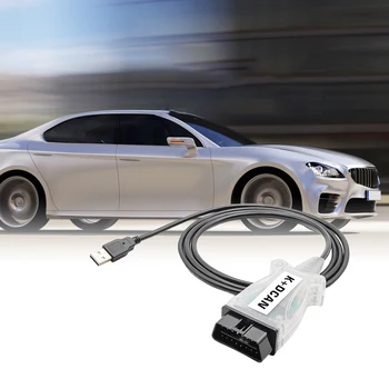 Автомобильный диагностический кабель KDCAN USB Интерфейс USB с переключателем Линия автоматической диагностики KDCAN с переключателем микросхема FT245RL