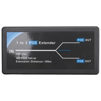 10X 2-Портовый POE-удлинитель 10/100 Мбит/с Со Стандартным Входом/Выходом IEEE 802.3Af Для IP-камеры Увеличивает дальность действия POE на 100 метров
