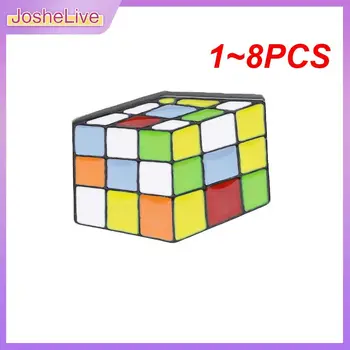 1 ~ 8ШТ Крышка коробки для салфеток Rubix Cube | Теоретический реквизит и декор | Простое использование с магнитной нижней крышкой Многоцветный