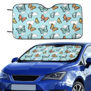 Monarch Butterfly, солнцезащитный козырек на окно автомобиля, облачное лобовое стекло, автомобильные аксессуары, защита для авто, козырек для внедорожника, декор экрана Univ
