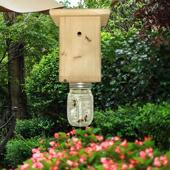 Ловушка для пчел Carpenter, многоразовая ловушка для ос на открытом воздухе для сада, естественного и красивого двора