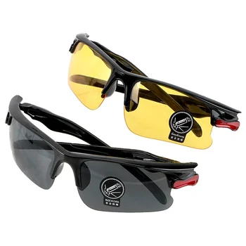 Велосипедные очки ночного видения, солнцезащитные очки в черной оправе, женские спортивные солнцезащитные очки для водителя ПК на открытом воздухе, ночные очки с антибликовым покрытием, защитные очки