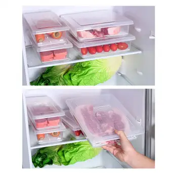 Контейнеры для хранения свежих продуктов, Футляр-органайзер для кухонного холодильника, Съемный Сливной Влагостойкий Сливной ящик для хранения овощей