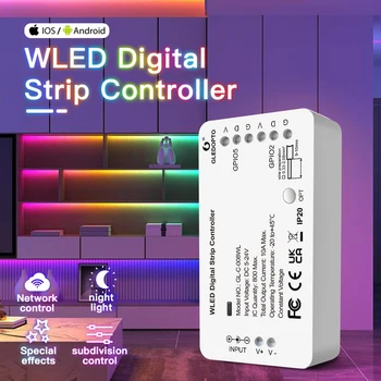 DIY SPI WLED Контроллер Светодиодной ленты Smart Light 100 Динамический Режим освещения DIY WiFi APP Control 800 IC WS2812b WS2811 SK6812 Strip