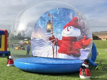 Продается Рождественская Фотобудка Снежный шар На заказ Надувной Снежный шар для рекламы мероприятий на открытом воздухе Пузырьковый купол