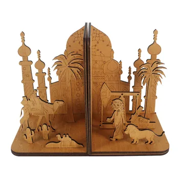 Деревянная Маленькая Книжная Полка В Саудовском Арабском Стиле, Креативная Картинка-Головоломка 