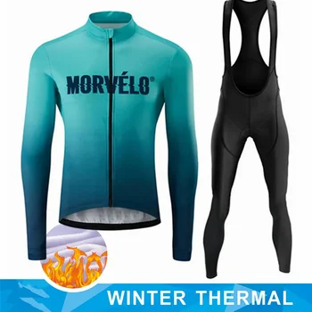 RXKECF pakaian bersepeda, baju bersepeda lengan panjang pria 2023, pakaian bersepeda jalan bulu termal musim dingin