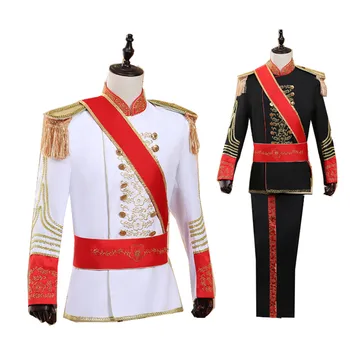 Мужская одежда европейского двора Сценическая одежда Маршала Армейский костюм гвардии Церемониальные костюмы для свадьбы и других мероприятий