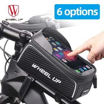 Велосипедная сумка Чехол для телефона Сумка с сенсорным экраном Рама Передняя Верхняя трубка Велосипедная сумка Водонепроницаемая 6,5 дюймов MTB Pack Аксессуары для велосипедов