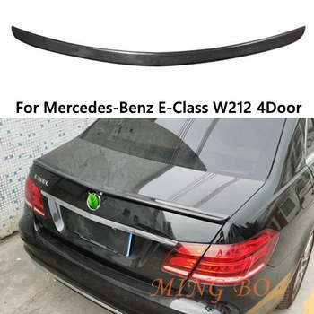Для Mercedes-Benz E-Class W212 4-Дверный Седан AMG Style Карбоновый Задний Спойлер Крыло Багажника 2009-2019 FRP Кованый карбон