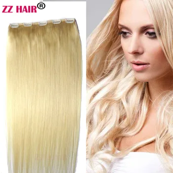 ZZHAIR 100% Бразильские Человеческие Волосы Remy Для Наращивания 16