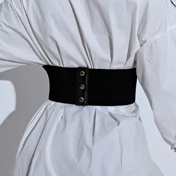 Эластичные широкие пояса из искусственной кожи, пряжка в виде сердца из сплава, широкий пояс, металлическая пряжка в корейском стиле, Корсетные ремни для талии, Декоративное платье