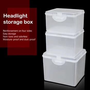Откидная Коробка для хранения, Прозрачная Настольная Коробка для хранения, Коробка для упаковки светодиодных фар, Пластиковая коробка для ношения фар