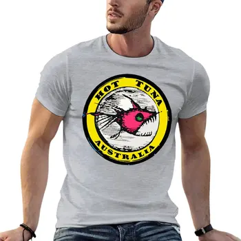 Горячая летняя футболка с логотипом Tuna Surfer Beach, винтажная футболка оверсайз для мужской одежды, уличная одежда из 100% хлопка, футболка большого размера