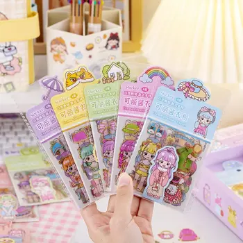 Декоративные наклейки DIY Goo Card Стикеры Наклейка на гардероб принцессы Наклейка для одевания девочек Милые наклейки для маленьких девочек
