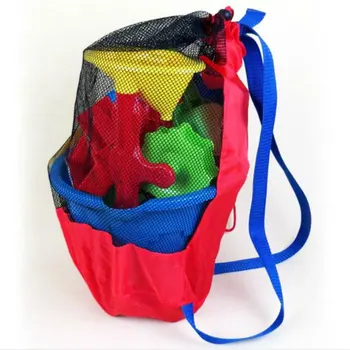 Пляжная сумка Складная переносная сетчатая сумка для плавания для детей, корзины для пляжных игрушек, сумка для хранения водонепроницаемых сумок для плавания на открытом воздухе