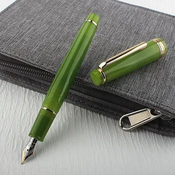 Перьевая ручка Jinhao 82 Pen, акриловая чернильная ручка с вращающимся золотым аксессуаром, гладкое написание пером, Деловая ОФИЦИАЛЬНАЯ ПОСТАВКА.