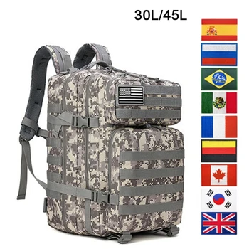 30Л /45Л Военный тактический рюкзак Для женщин и мужчин, походный рюкзак, походная сумка для кемпинга, водонепроницаемые дорожные сумки 900D Oxford